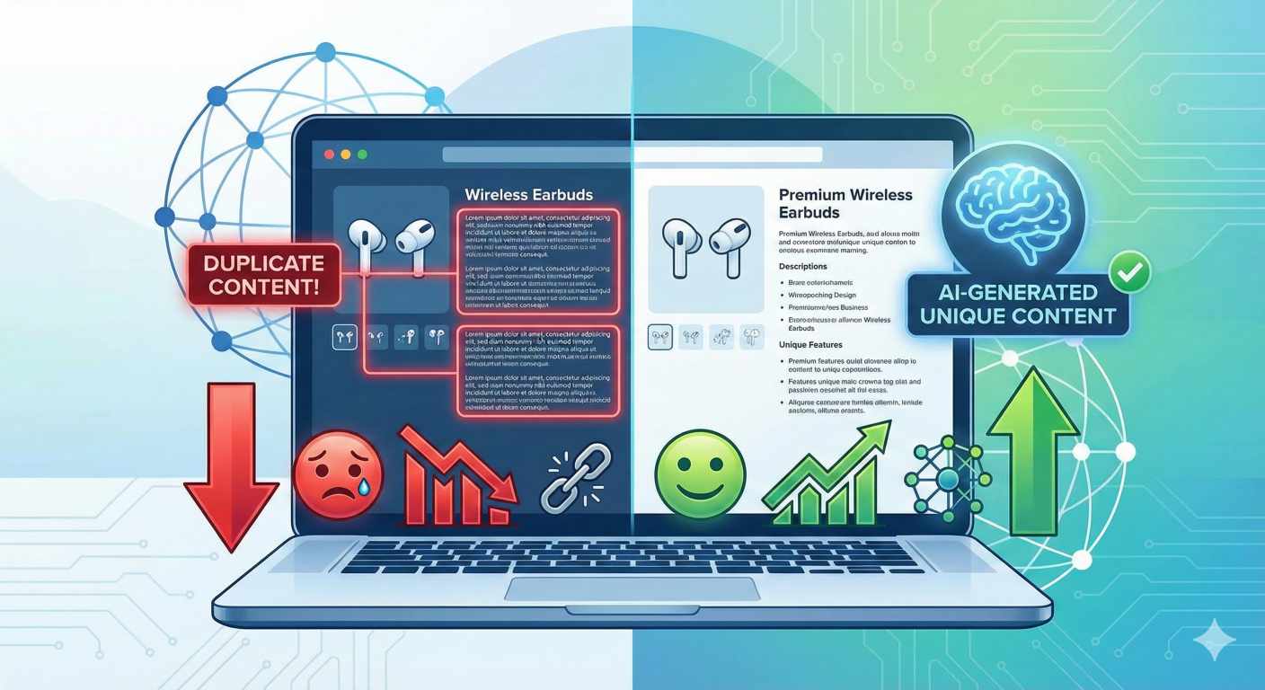 تأثير المحتوى المنسوخ على ترتيب متجرك.. وكيف تنشئ محتوى حصرياً في ثوانٍ