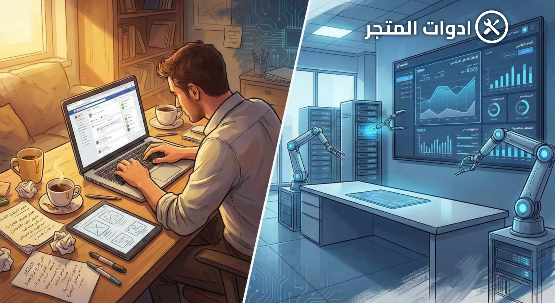 النشر اليدوي vs النشر الآلي: مقارنة بالأرقام والنتائج