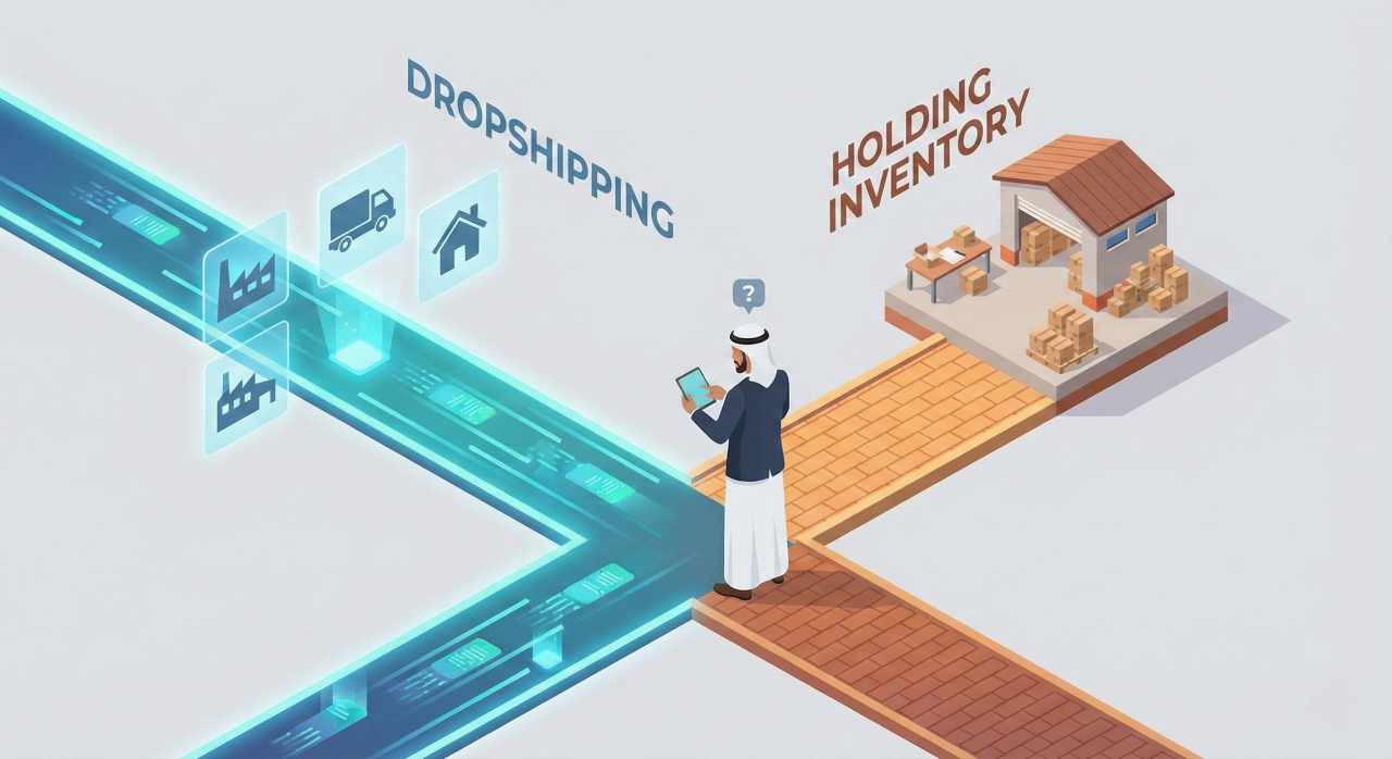 الفرق بين الدروب شيبينج والاحتفاظ بالمخزون: أيهما أفضل لمتجرك على سلة وزد؟