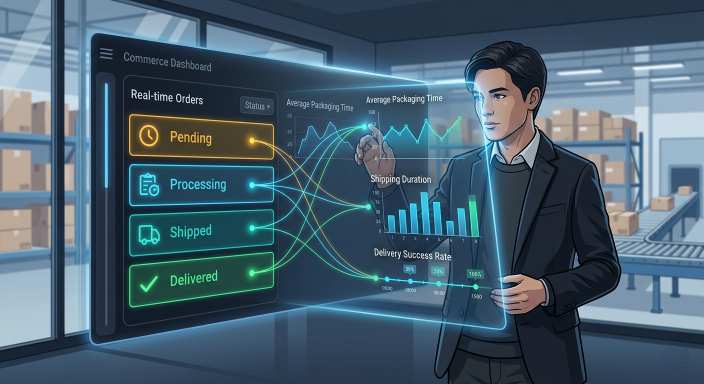 ماذا تخبرك (حالات الطلبات) اليومية عن كفاءة شركة الشحن وسرعة فريق التغليف لديك؟