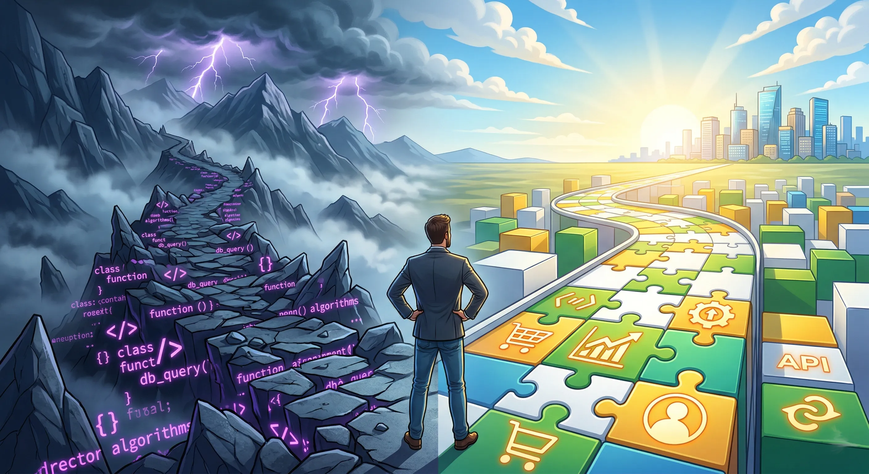 البرمجة الخاصة مقابل حلول (No-Code): هل تحتاج فعلاً لتوظيف مبرمج لتطوير متجرك على سلة وزد؟