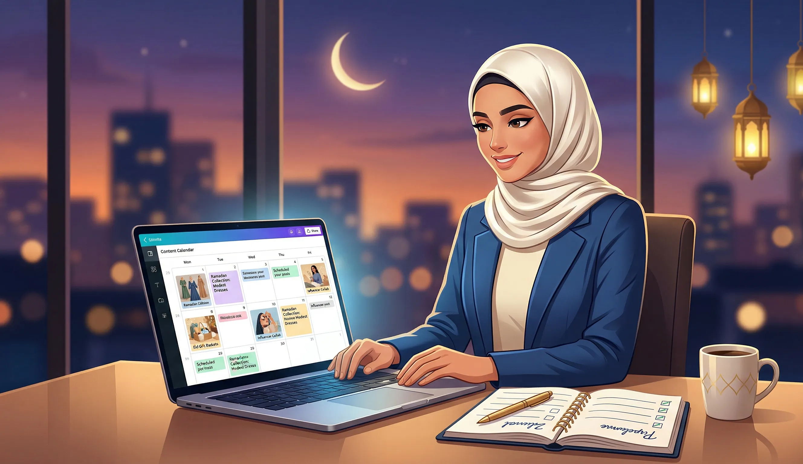 كيف تجهز محتوى متجرك لرمضان والعيد مسبقاً؟ جدولة الأوصاف والمنشورات الاحترافية قبل زحمة الموسم