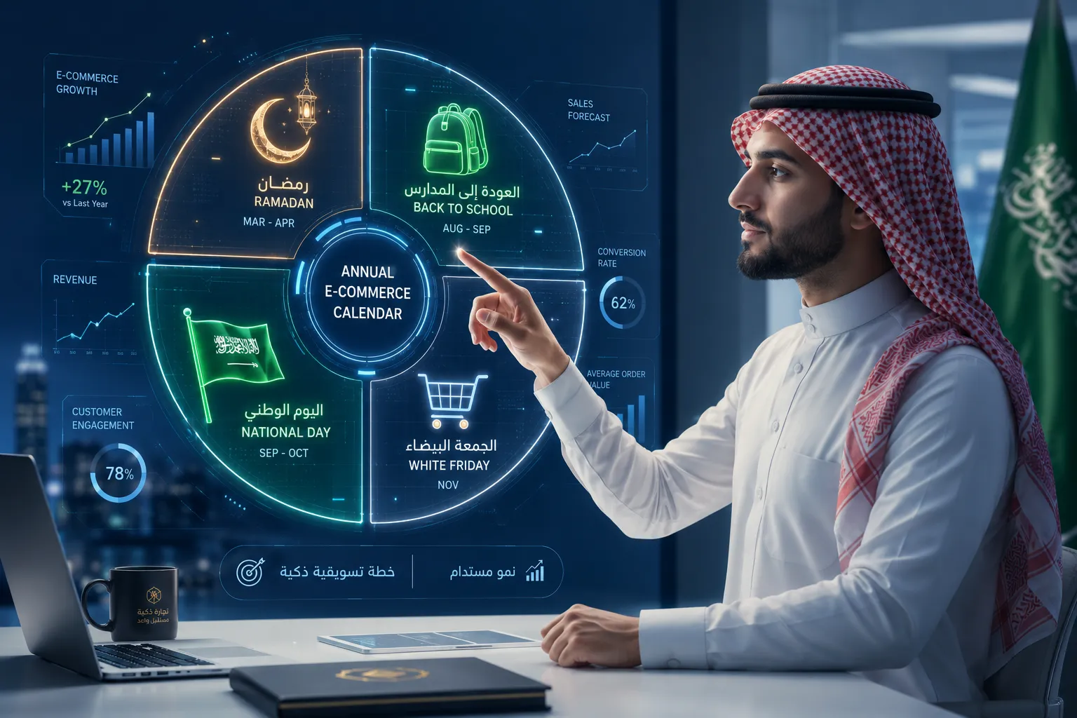 التقويم السنوي لمواسم الشراء في السعودية: متى تبدأ تجهيز عروضك ومتى تطلقها؟