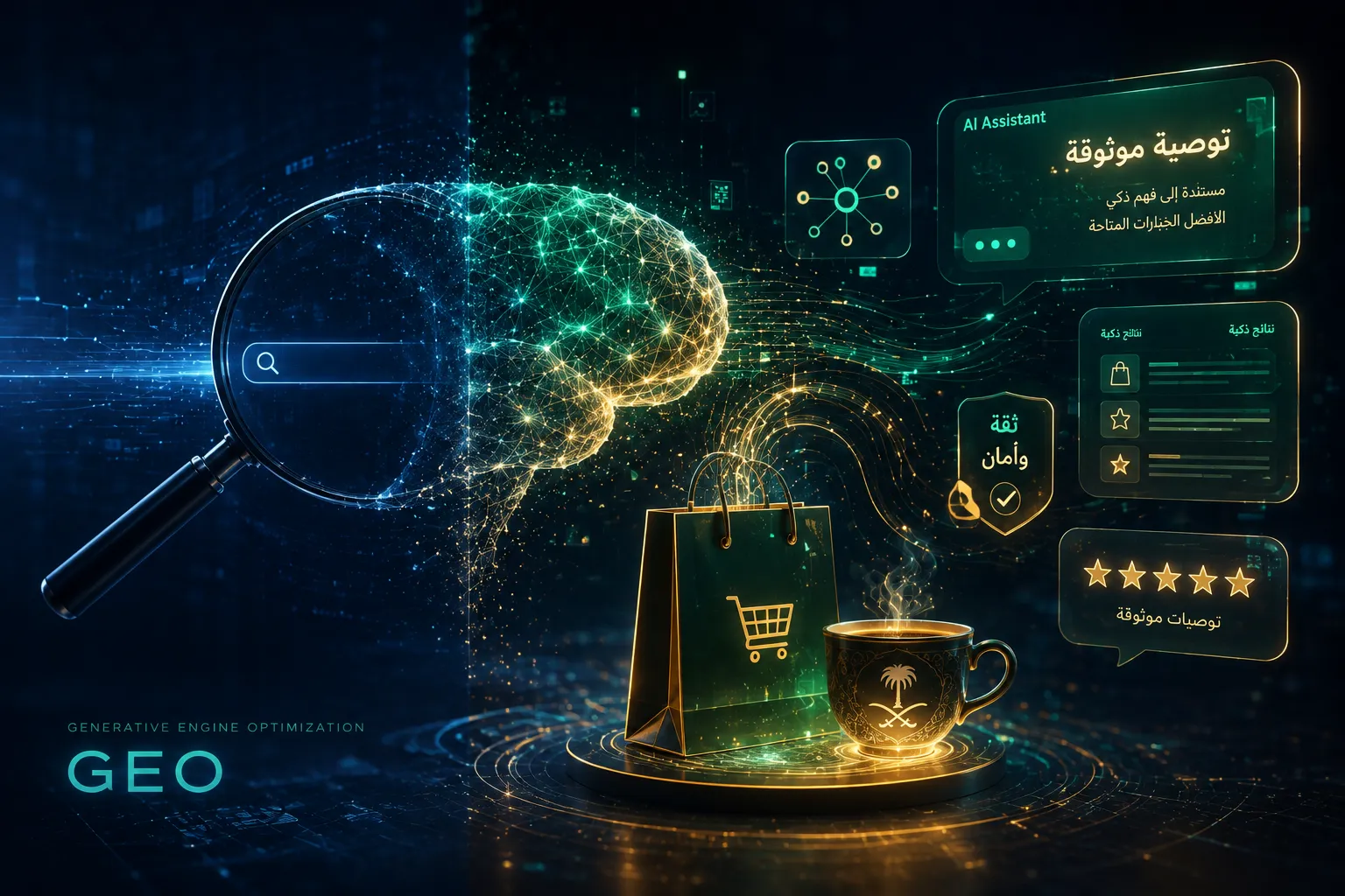 هندسة البحث الذكي (GEO): كيف تجعل ChatGPT وPerplexity يوصيان بمنتجك عندما يسأل العميل: "أفضل [نوع المنتج] في السعودية"؟